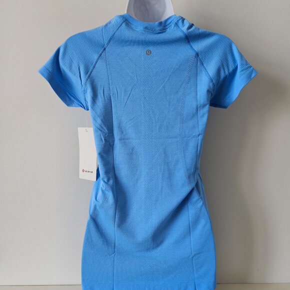NWT LULULEMON AEBL/AEBL Blue Swiftly Tech Short Sleeve 2.0 Crew Top 6 - Picture 6 of 10